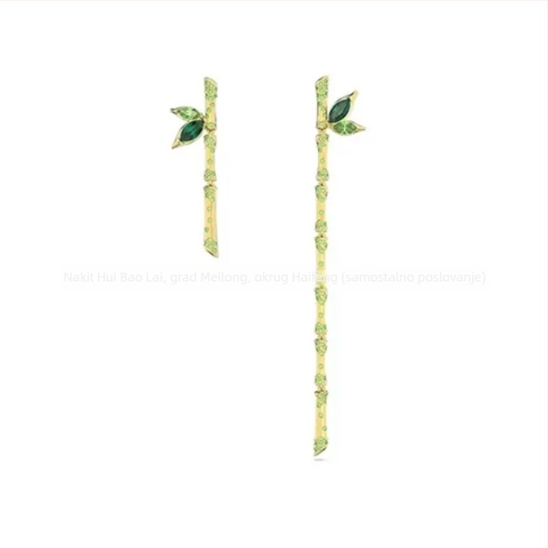 Bubble narukvica set – bakrena osnova, bambus lanac, privjesak od titan čelika, elektroplatina završna obrada, unisex, uključuje naušnice, ogrlicu i narukvicu