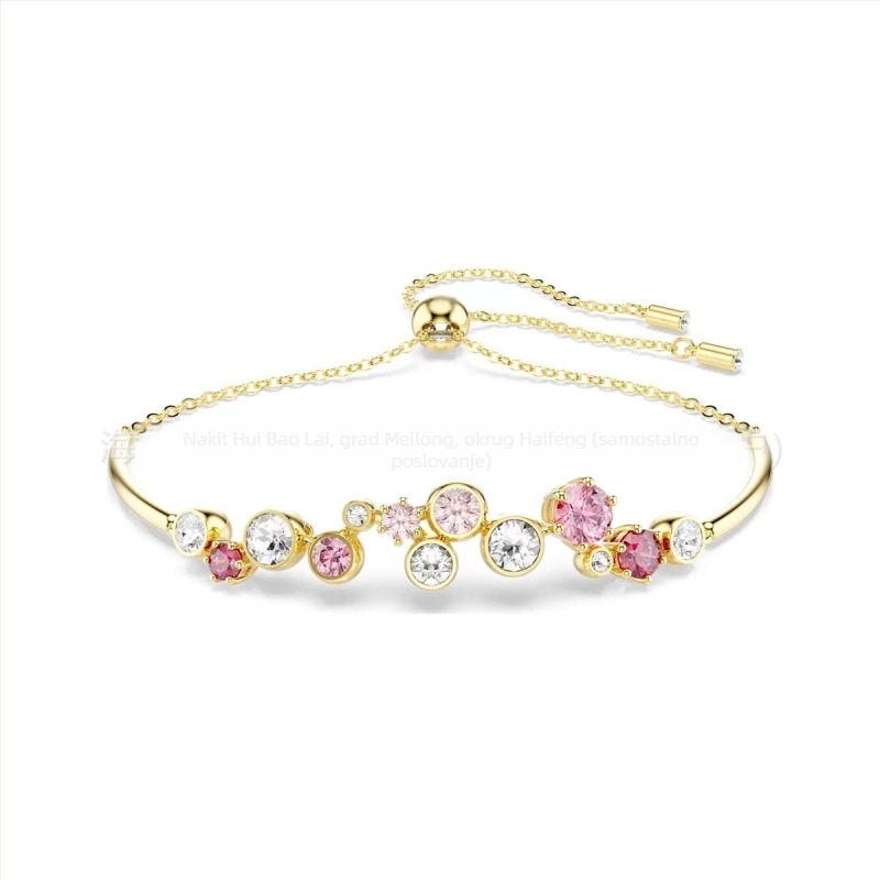 Bubble narukvica set – bakrena osnova, bambus lanac, privjesak od titan čelika, elektroplatina završna obrada, unisex, uključuje naušnice, ogrlicu i narukvicu