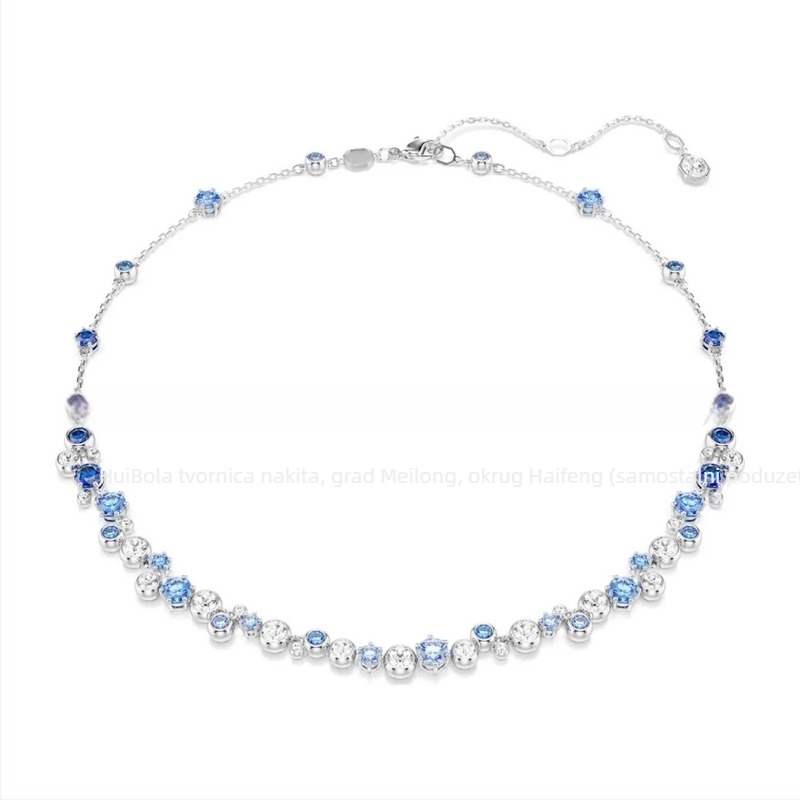 Bubble narukvica set – bakrena osnova, bambus lanac, privjesak od titan čelika, elektroplatina završna obrada, unisex, uključuje naušnice, ogrlicu i narukvicu