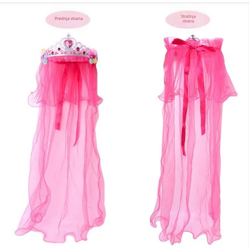 Dodatak za glavu – kraljevska kruna u korejskom stilu od svile, ručna izrada, ametistni kristal, marka Yan Qiu