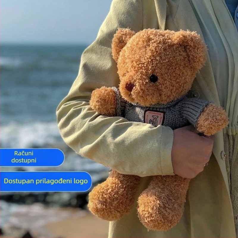 Plišani medo - lutkica, punjenje PP pamukom, plišani ljubimac za uzrast 7–14 godina