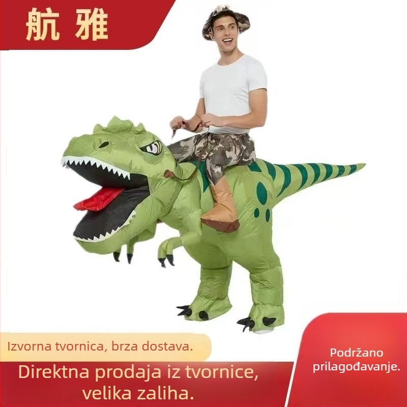 Naduvani kostim zmaja za Noć vještica – rekviziti za šminku i izvedbu