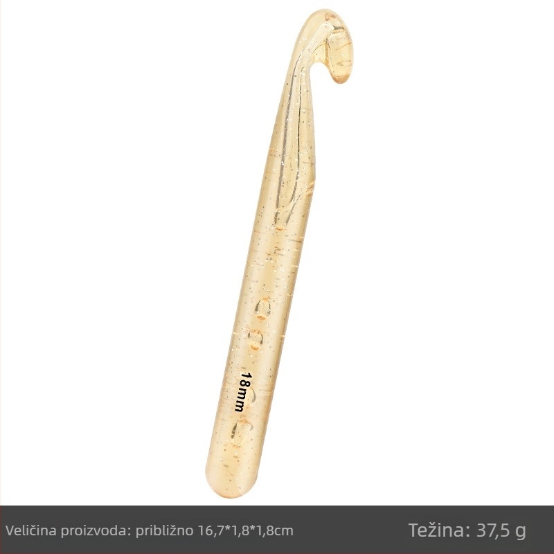Set kukice za kukicu: prozirna debela plastična kukica za početnike; ZA marka; Wool braided set; moderni stil; bruto težina 241,8 g
