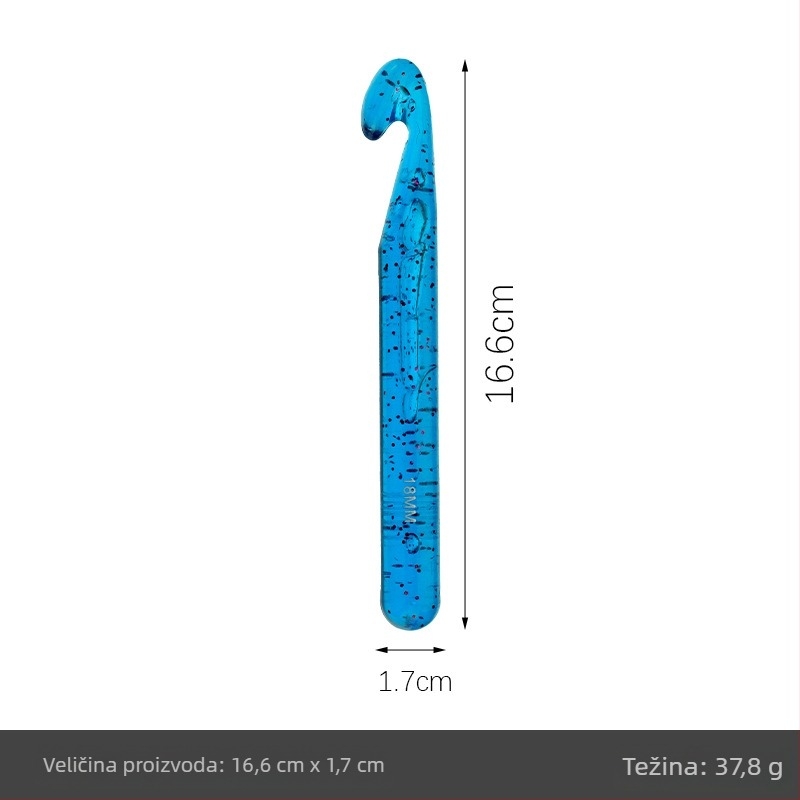 Set kukice za kukicu: prozirna debela plastična kukica za početnike; ZA marka; Wool braided set; moderni stil; bruto težina 241,8 g