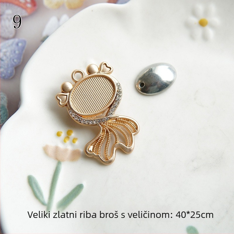 Leptirova broš; šivanje Song Brocade na osnovi tkanine; biserne točkice; dizajn leptira s tri lista; etnički stil, literarno retro; proljeće 2025