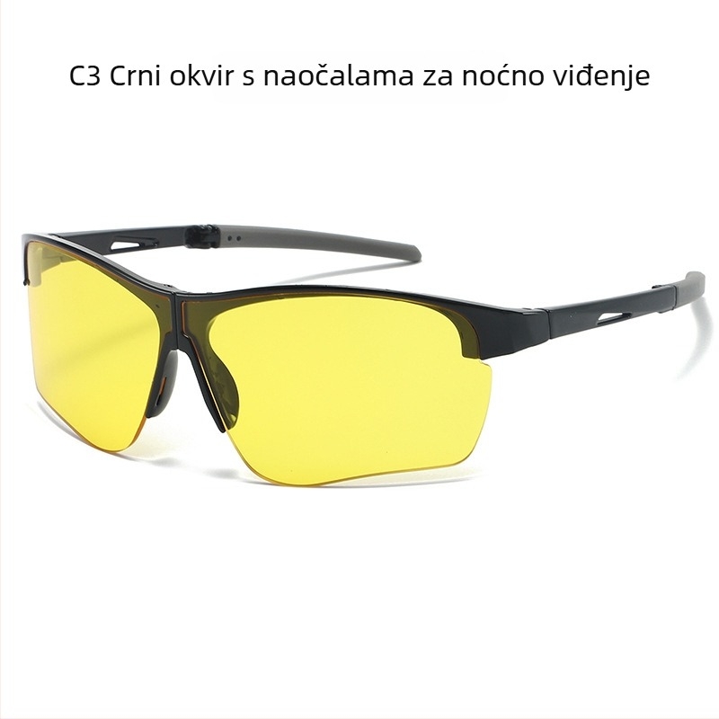 Ciklističke vjetrootporne naočale, PC okvir, model 099, zamjenjive leće, unisex