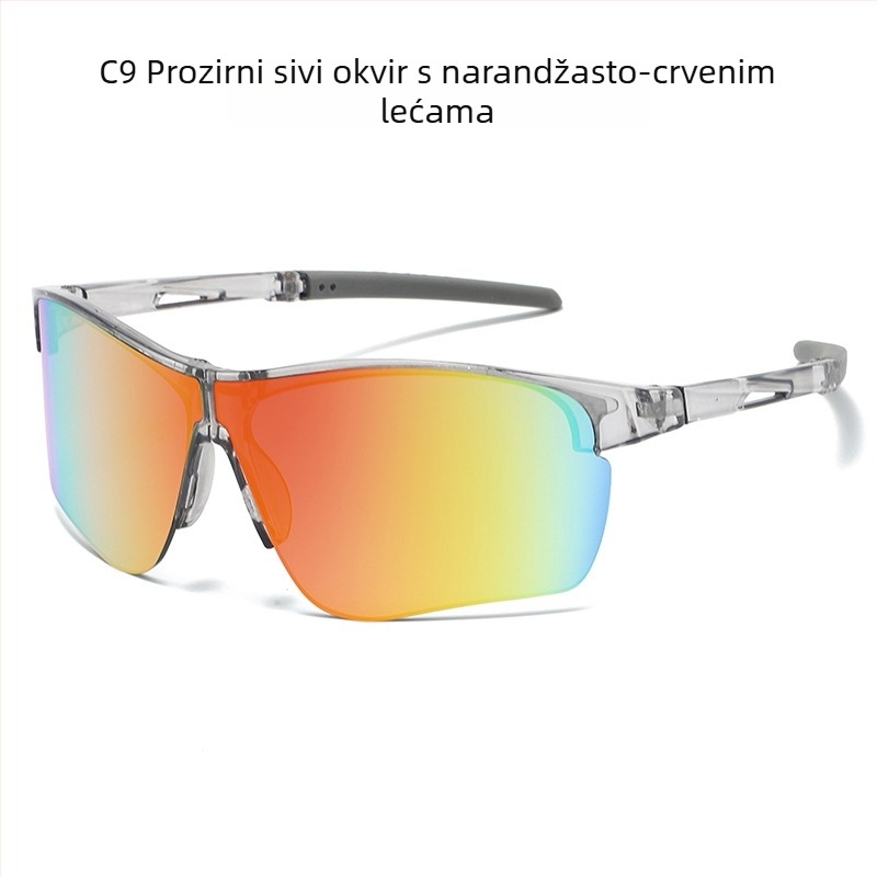 Ciklističke vjetrootporne naočale, PC okvir, model 099, zamjenjive leće, unisex