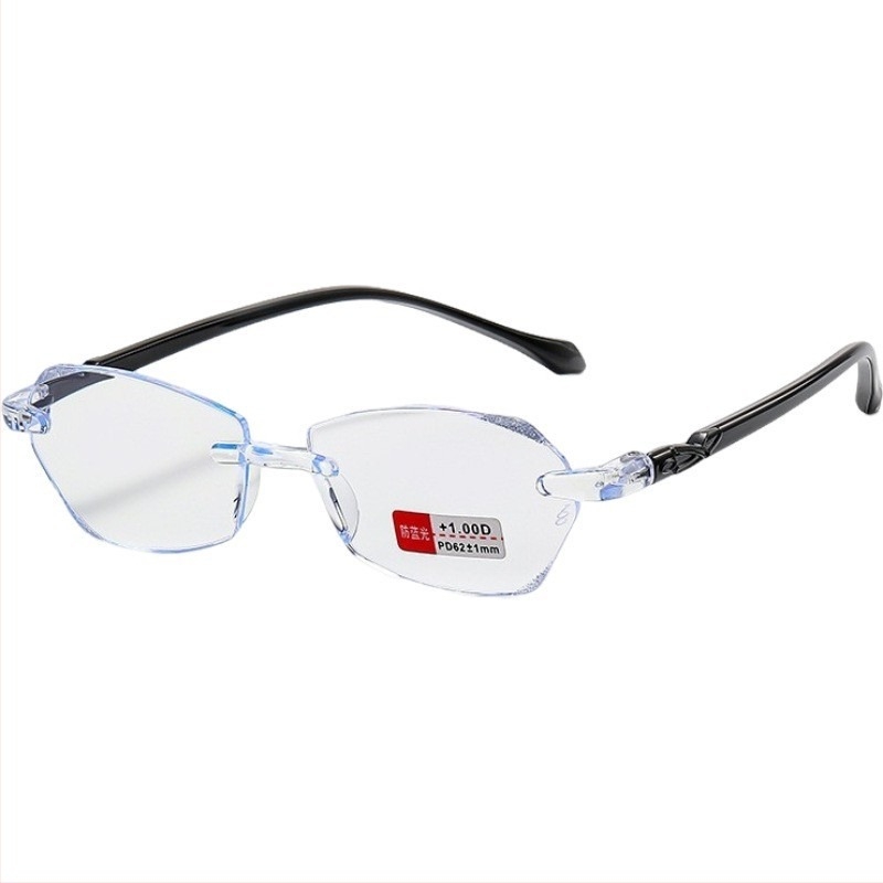 Naočale za čitanje s zaštitom od plave svjetlosti, lagane, 21 g, PC leće, kvadratne okvire