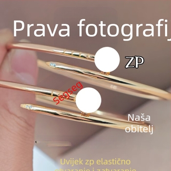 Narukvica s klinovima, V zlato, geometrijski oblik, ugravirani dijamanti visokog udjela ugljika, unisex – modni luksuz lagan, proljeće 2023 izdanje