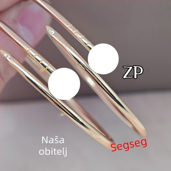 Narukvica s klinovima, V zlato, geometrijski oblik, ugravirani dijamanti visokog udjela ugljika, unisex – modni luksuz lagan, proljeće 2023 izdanje