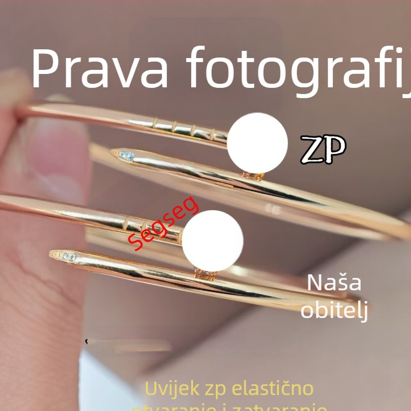 Narukvica s klinovima, V zlato, geometrijski oblik, ugravirani dijamanti visokog udjela ugljika, unisex – modni luksuz lagan, proljeće 2023 izdanje