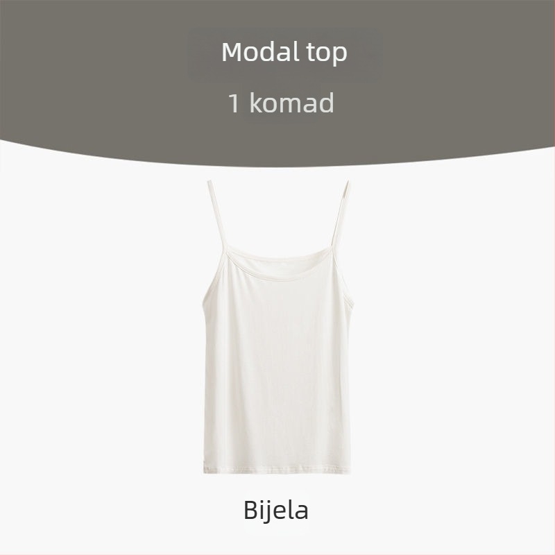 Kamisola s trakama, modalno-viskozni materijal (90–95% modal), nizak izrez, pogodno za sva godišnja doba