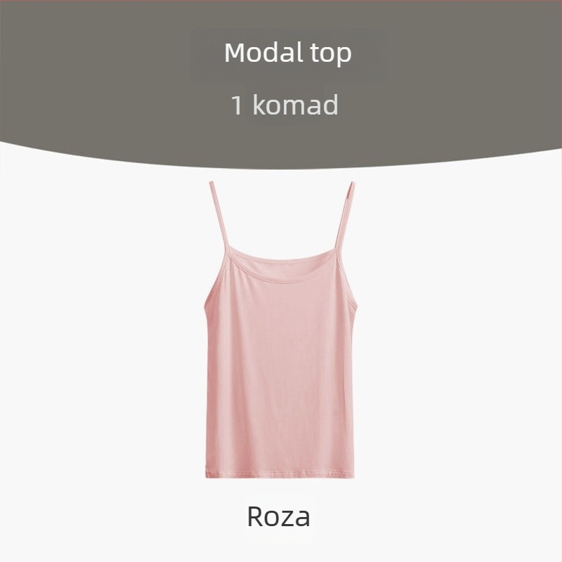 Kamisola s trakama, modalno-viskozni materijal (90–95% modal), nizak izrez, pogodno za sva godišnja doba