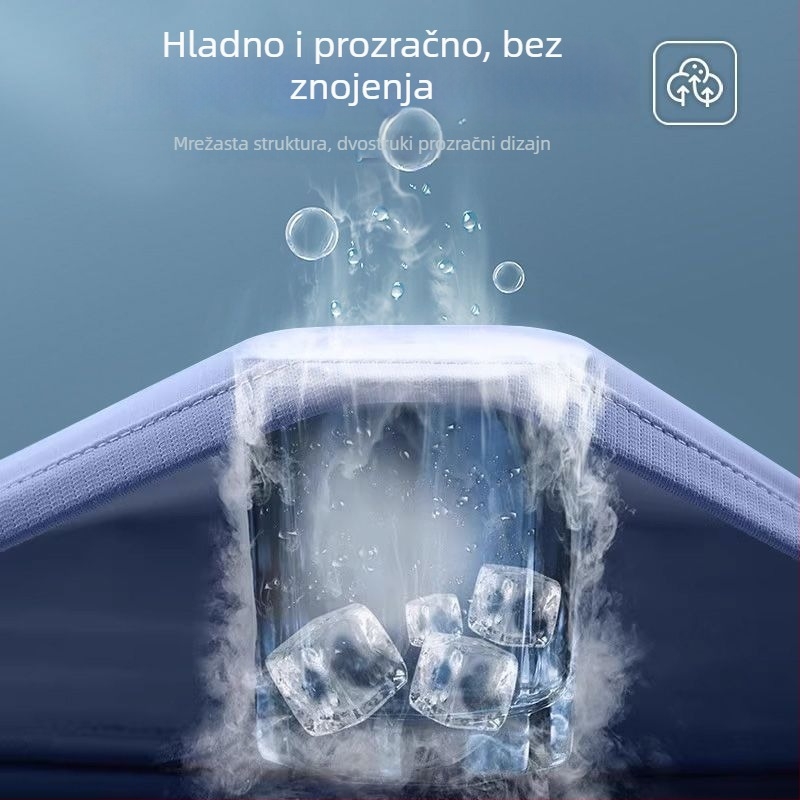 Muška majica s brzom sušenjem od ice silk, prozračna, široka kroj