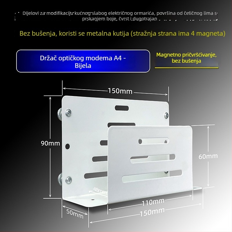 Držač za kućnu optičku kutiju – kompatibilan s Huawei H6 usmjerivačem i Q6 prekidačem, bez marke
