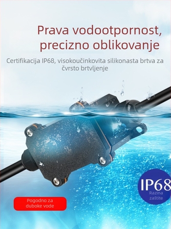 MX-0800 Vanjska vodootporna kutija za kabel s brzim terminalnim blokom, IP68, spremna za ukop, verzije 2 ulaza/2 izlaza ili 2 ulaza/4 izlaza