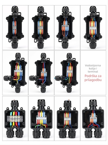 MX-0800 Vanjska vodootporna kutija za kabel s brzim terminalnim blokom, IP68, spremna za ukop, verzije 2 ulaza/2 izlaza ili 2 ulaza/4 izlaza