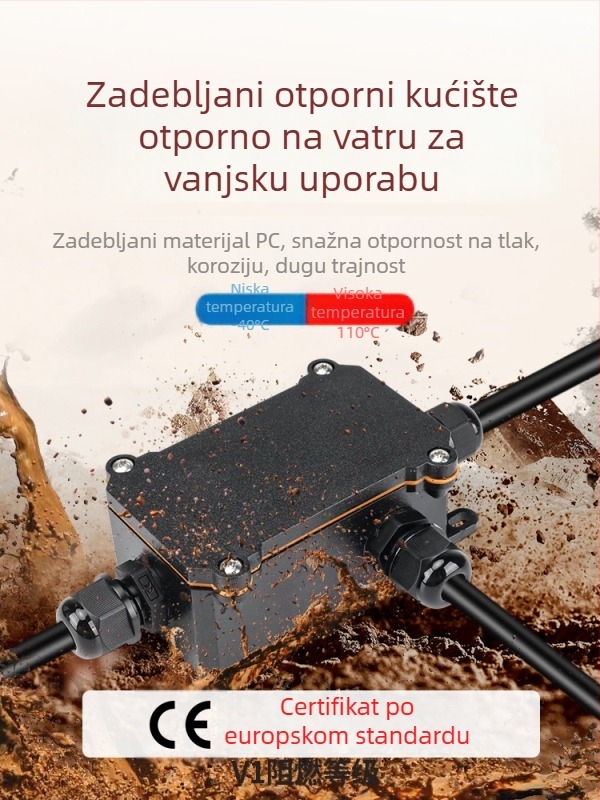 MX-0800 Vanjska vodootporna kutija za kabel s brzim terminalnim blokom, IP68, spremna za ukop, verzije 2 ulaza/2 izlaza ili 2 ulaza/4 izlaza