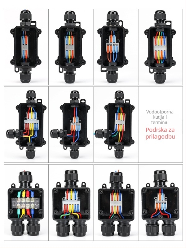 MX-0800 Vanjska vodootporna kutija za kabel s brzim terminalnim blokom, IP68, spremna za ukop, verzije 2 ulaza/2 izlaza ili 2 ulaza/4 izlaza