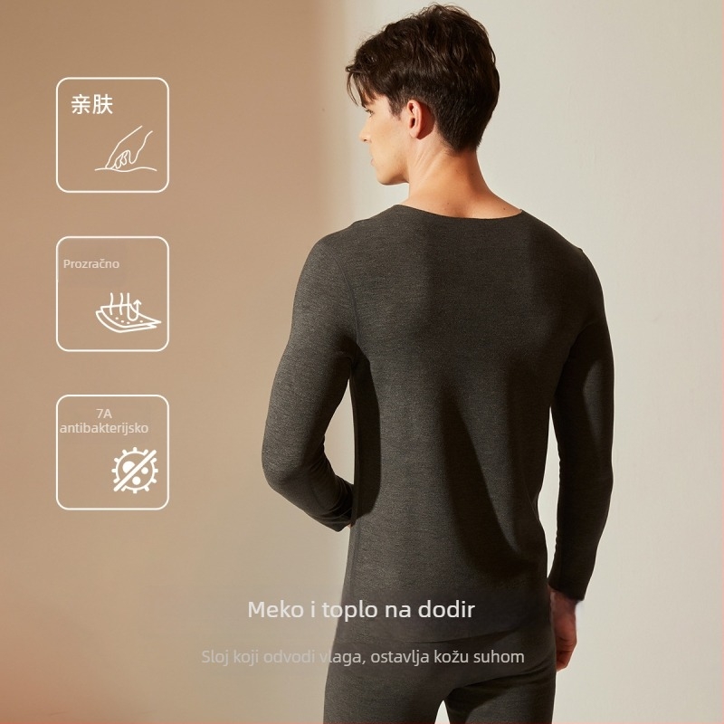 Termalni bazni sloj od kašmira i svile, ženski set, dugi rukavi, duge hlače, ekstra debeli