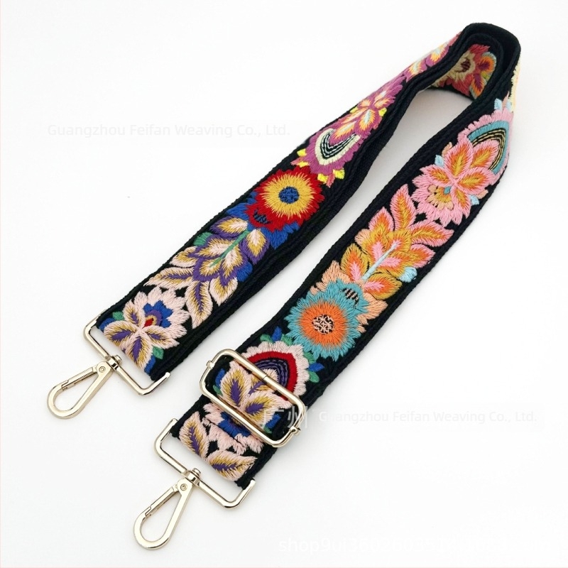 Čipkasti remen za torbu, širina 5 cm, etno-boho stil, podesiv i produživi