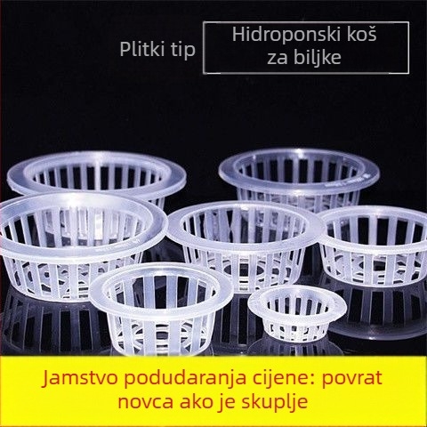 Hidroponska košarica za biljke sa staklenom vazom, bez zemlje, trodijelni set