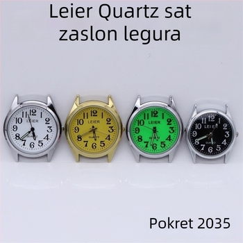 Rael sat za odrasle s kućištem od legure, Miyota 2035 kvarcni mehanizam, okrugli brojčanik, analogni prikaz, vodootporan do 30 m