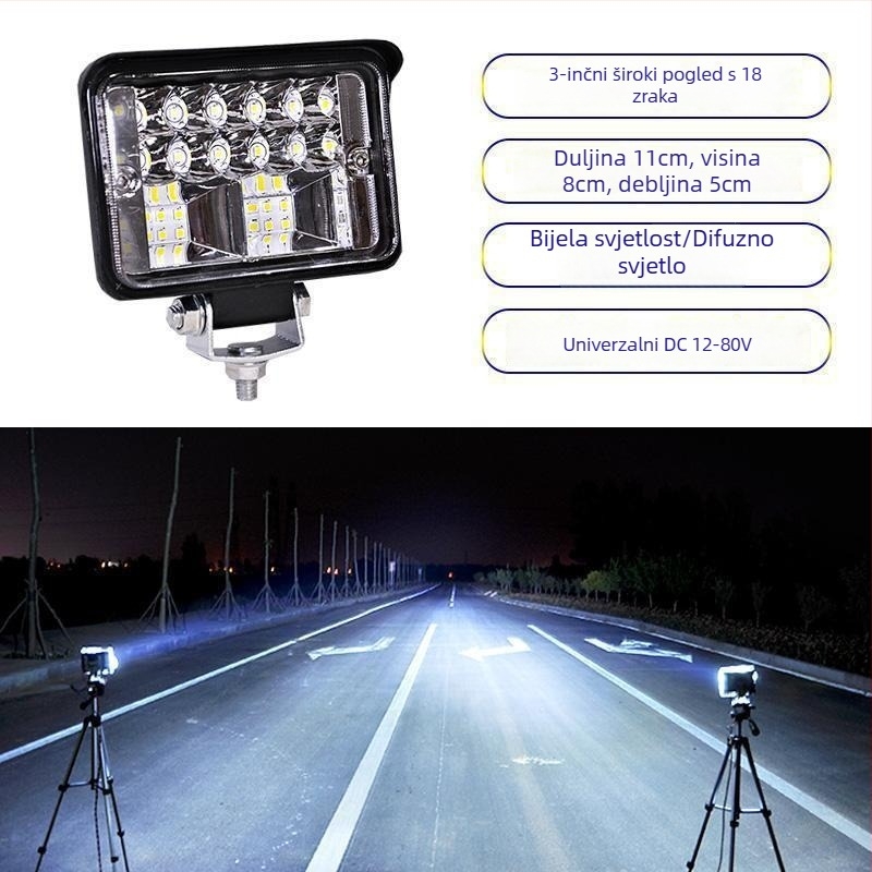 Kamion LED reflektor 12–24V anti-fog svjetlo, Model 1, Kompatibilan s 1 modelom — Tianzhiba