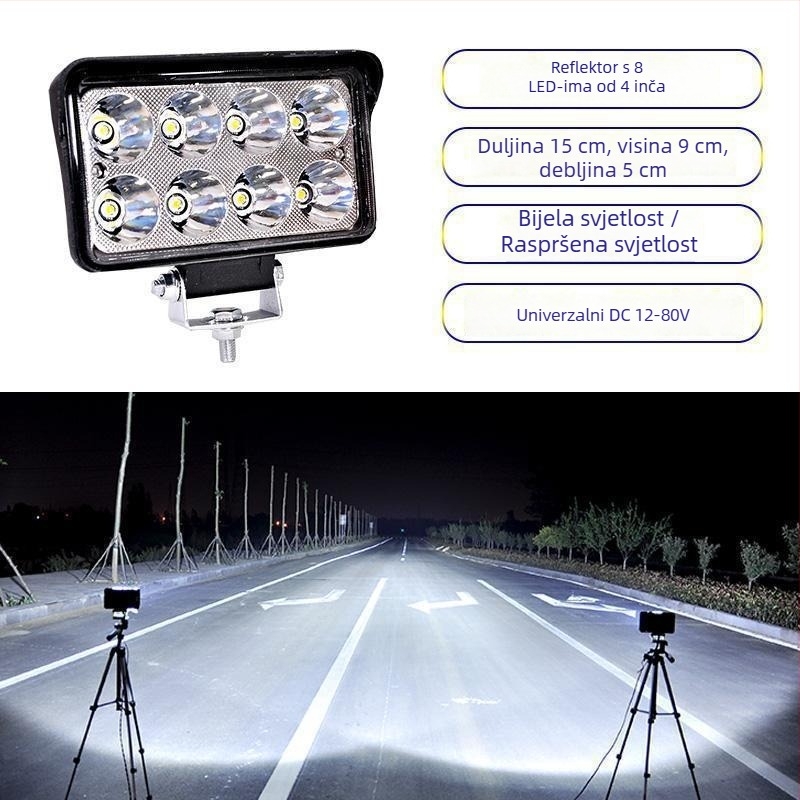 Kamion LED reflektor 12–24V anti-fog svjetlo, Model 1, Kompatibilan s 1 modelom — Tianzhiba