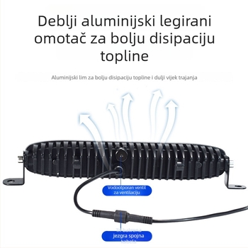 Laserski reflektor za automobilsku masku – skriveni LED, 60W, 10–60V, 1440 lm, aluminijska legura, model W0118d
