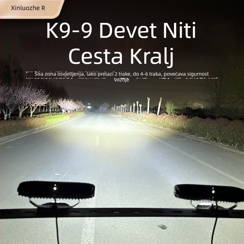 Laserski reflektor za automobilsku masku – skriveni LED, 60W, 10–60V, 1440 lm, aluminijska legura, model W0118d