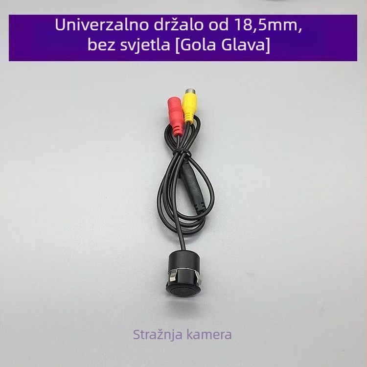 Kamera za retrovizor montirana na vozilu s infracrvenim noćnim vidom, CCD senzor, vodootporna, 12V napajanje