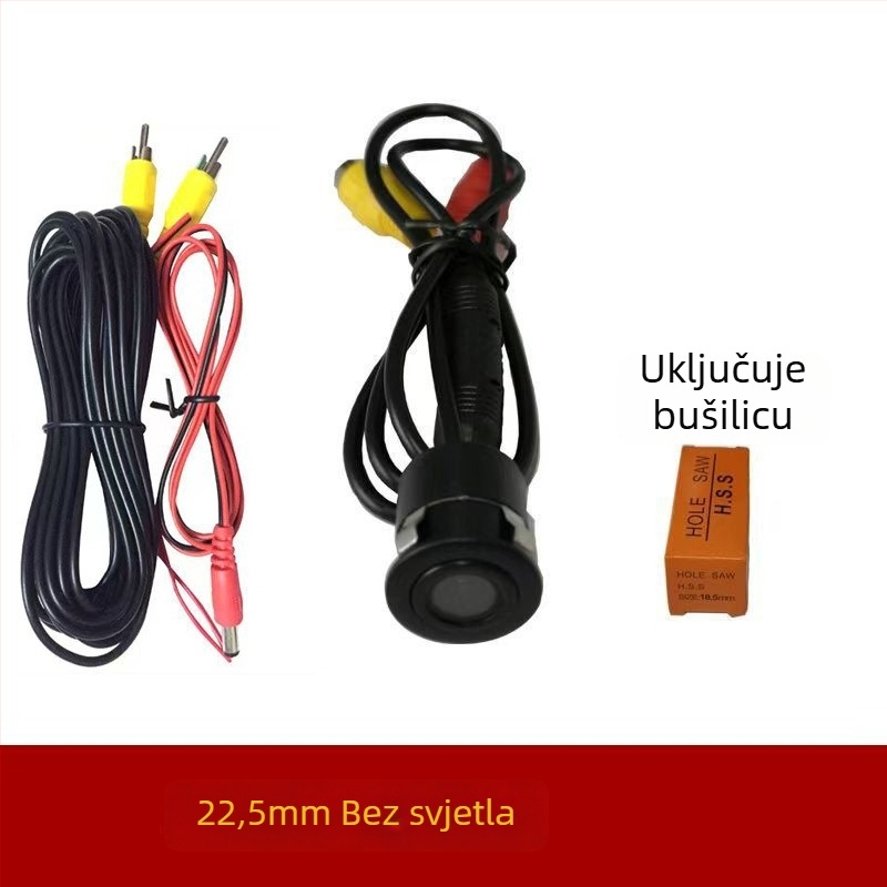 Kamera za retrovizor montirana na vozilu s infracrvenim noćnim vidom, CCD senzor, vodootporna, 12V napajanje