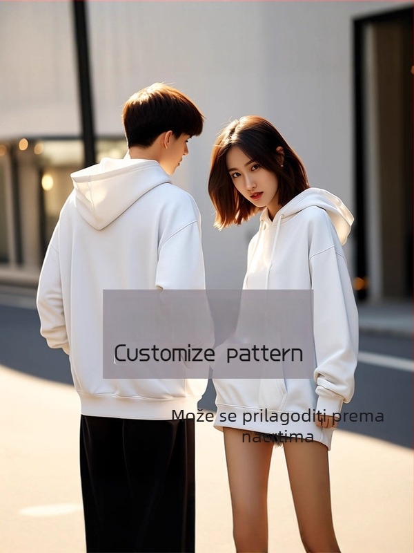 Muški hoodie s printom, slobodan kroj, pamuk 81–90%, za jesen