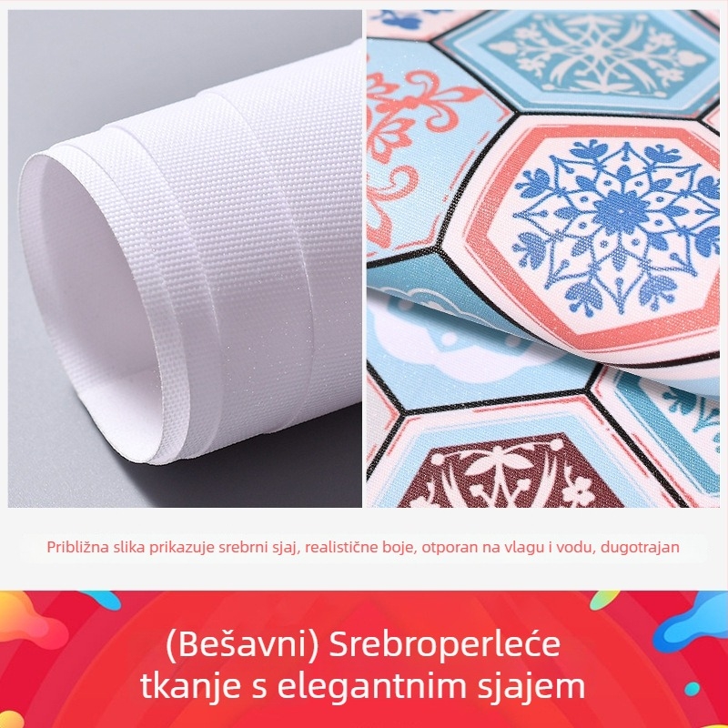 Zidna tapeta – Francuski stil s jelena iz šume, lukasti mural, sintetička vlakna, 3-slojna kompozicija