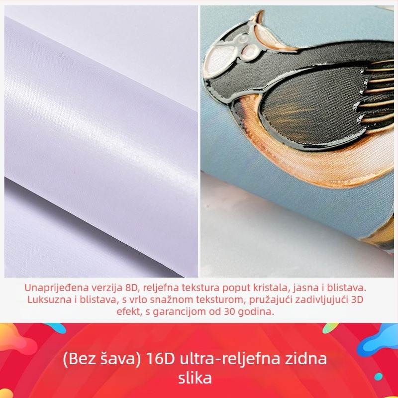 Zidna tapeta – Francuski stil s jelena iz šume, lukasti mural, sintetička vlakna, 3-slojna kompozicija