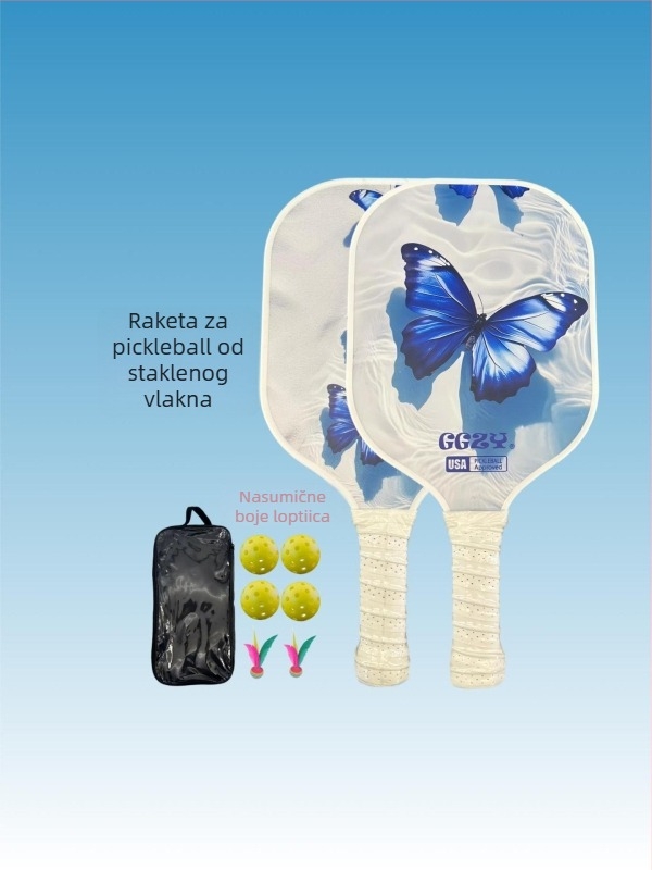 Fiberglass pickleball reketa s opcijom ispisa logotipa (Materijal: Fiberglass; Marca: Blue Power; Težina: 220 g)