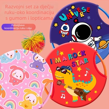 Roditeljsko-dječja sportska obuka: pladanj za bacanje lopte s lopticama za koordinaciju (7–14 godina) - u PP pakiranju, video vodič dostupan