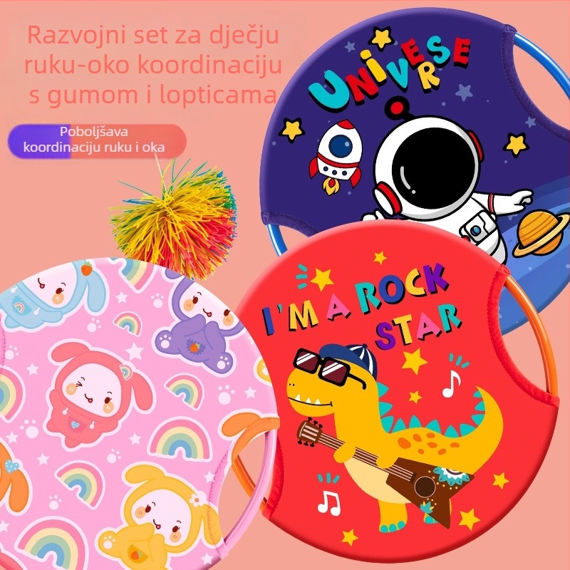 Roditeljsko-dječja sportska obuka: pladanj za bacanje lopte s lopticama za koordinaciju (7–14 godina) - u PP pakiranju, video vodič dostupan