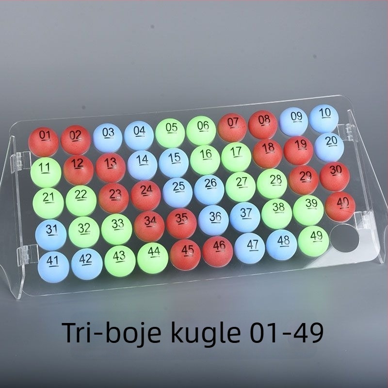 Set lopti za stolni tenis s brojevima, bez šavova — marka Unique, materijal PP