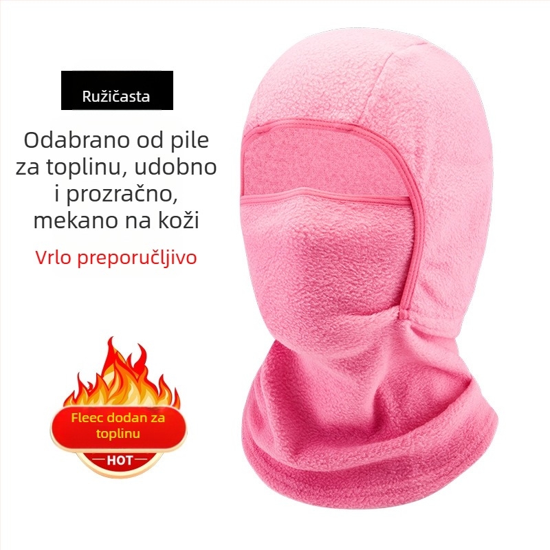 Maska za vožnju od polar fleece-a, unisex, prilagodljiva obrada, zimska zaštita lica