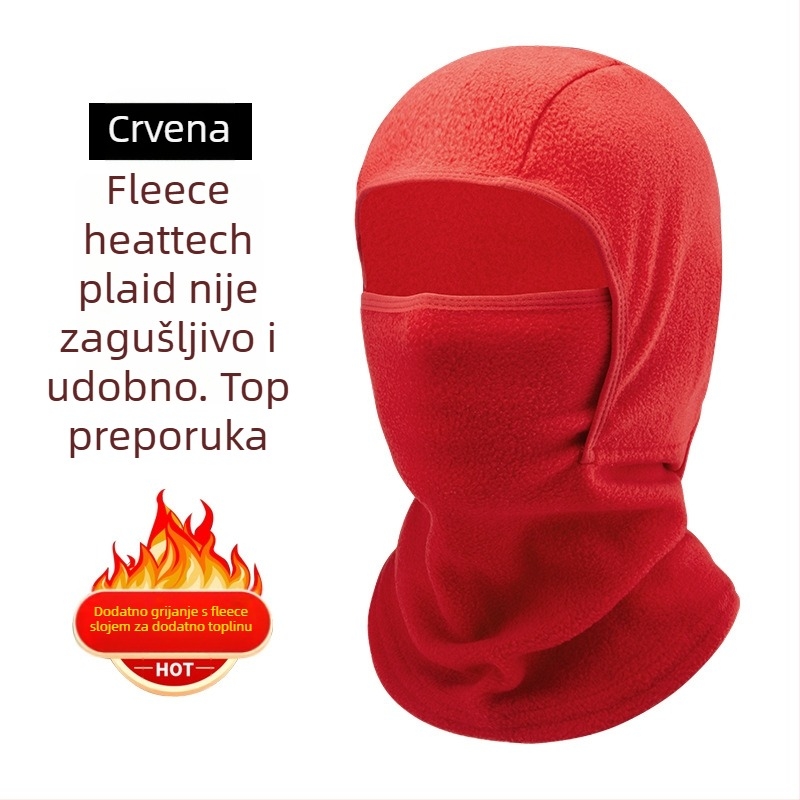 Maska za vožnju od polar fleece-a, unisex, prilagodljiva obrada, zimska zaštita lica