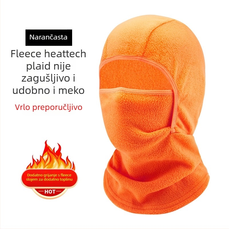 Maska za vožnju od polar fleece-a, unisex, prilagodljiva obrada, zimska zaštita lica