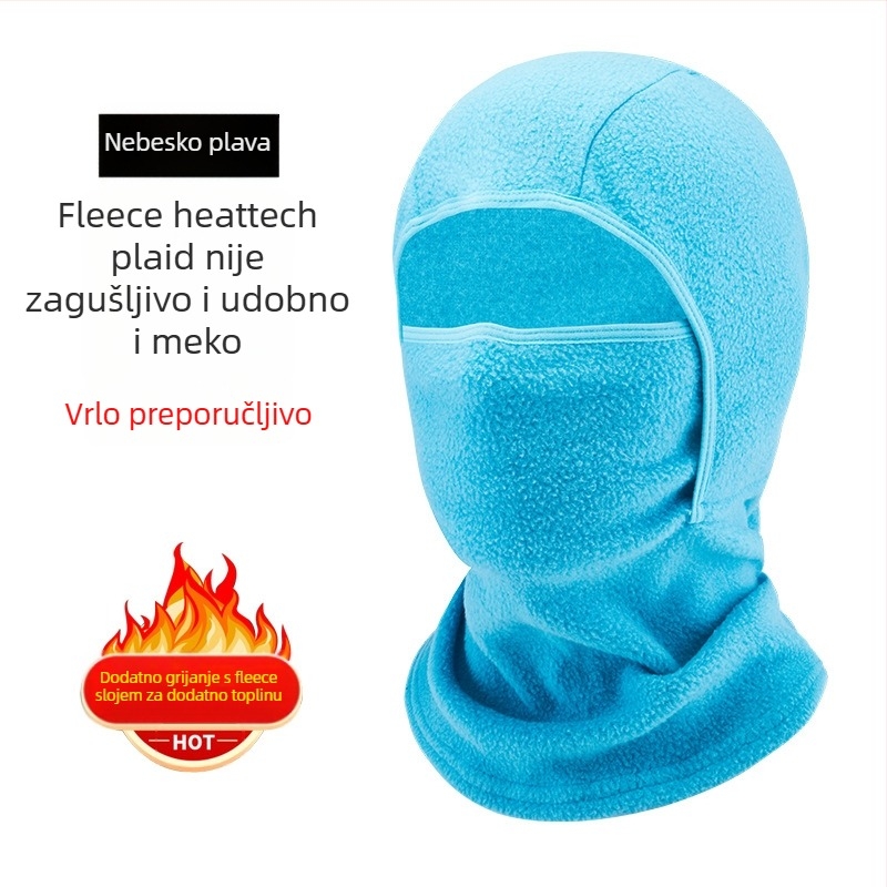 Maska za vožnju od polar fleece-a, unisex, prilagodljiva obrada, zimska zaštita lica