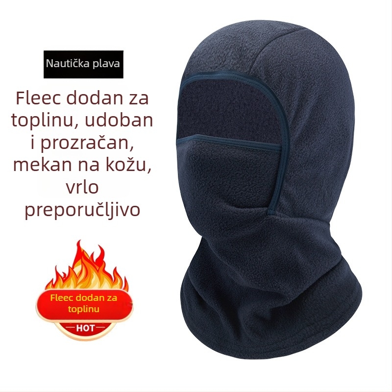 Maska za vožnju od polar fleece-a, unisex, prilagodljiva obrada, zimska zaštita lica
