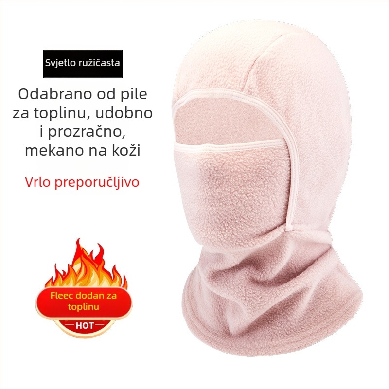 Maska za vožnju od polar fleece-a, unisex, prilagodljiva obrada, zimska zaštita lica