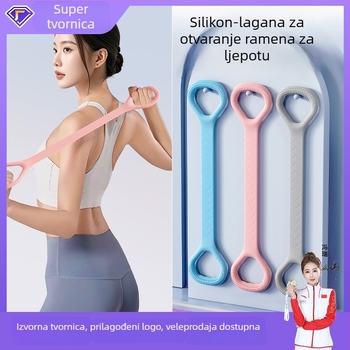 Silikonski napinjač s oblikom osmice (Figure-8), 165 g, za jogu i fitness
