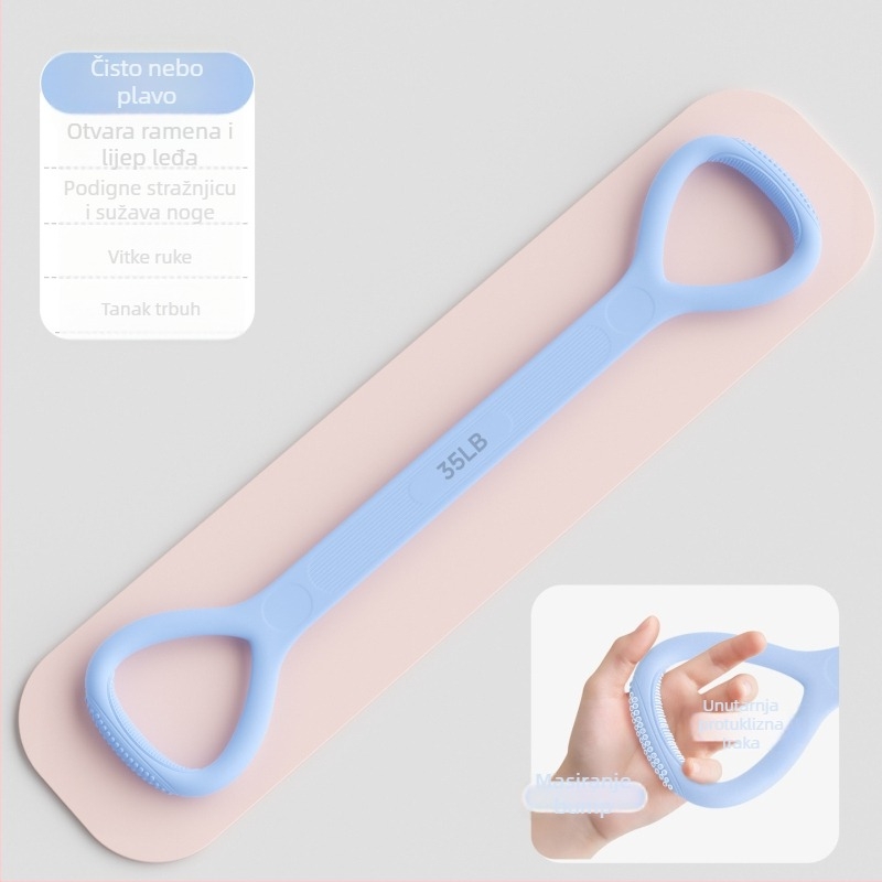 Silikonski napinjač s oblikom osmice (Figure-8), 165 g, za jogu i fitness