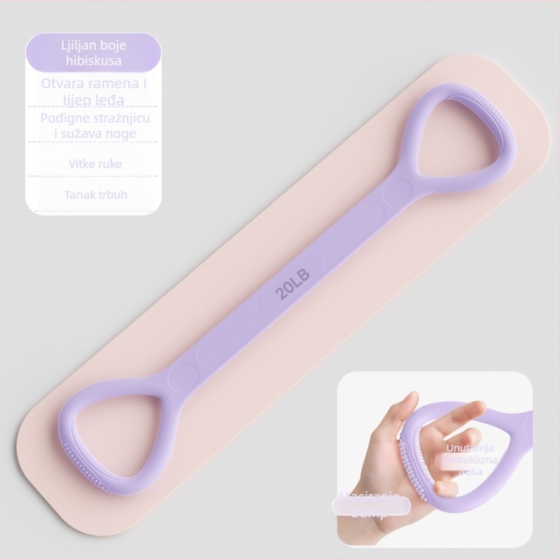 Silikonski napinjač s oblikom osmice (Figure-8), 165 g, za jogu i fitness