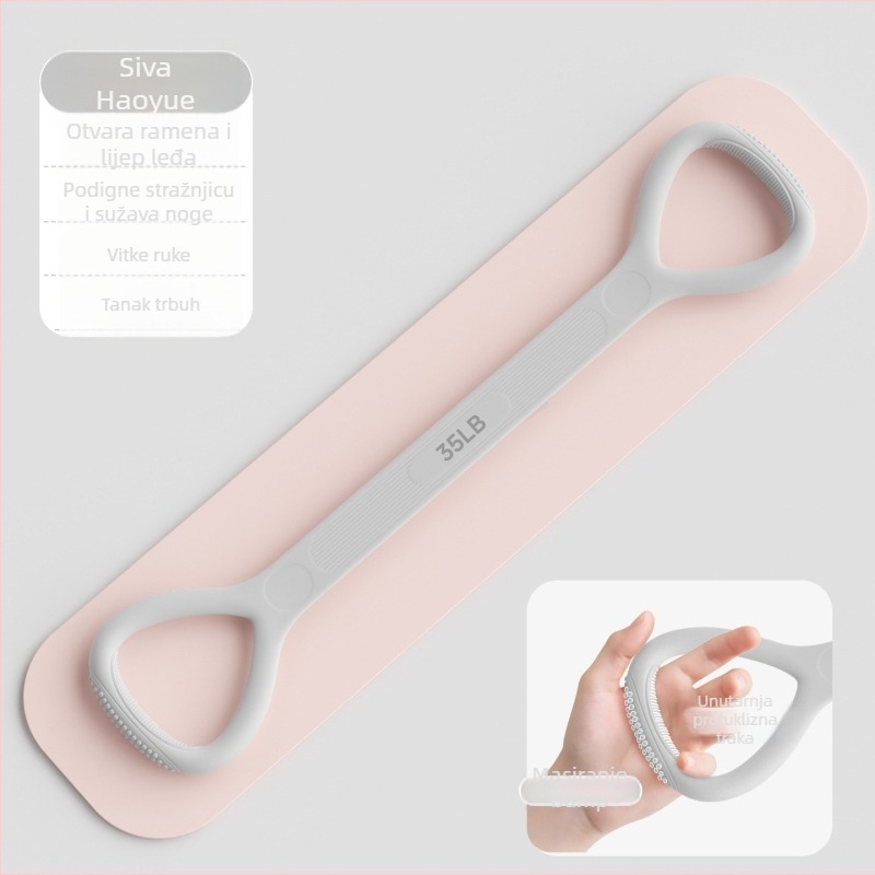 Silikonski napinjač s oblikom osmice (Figure-8), 165 g, za jogu i fitness